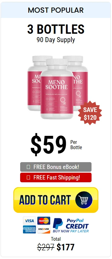 Menosoothe 3 Bottle Price