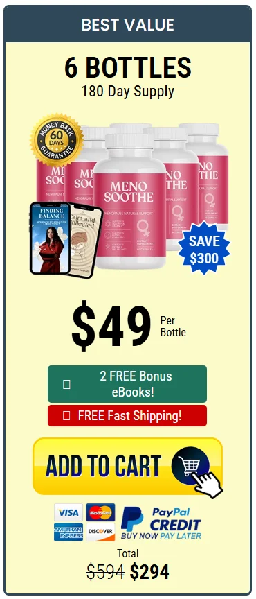 Menosoothe 6 Bottle Price